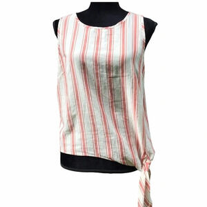 Madewell Sleeveless Striped Tie Side Tank Top M